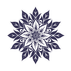 Botanical Abstract Flower Vector Art Background