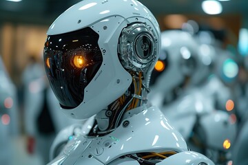 Medical technology, doctor use AI robots for diagnosis, care, and increasing accuracy patient treatment in future Medical research and development innovation technology to improve patient health