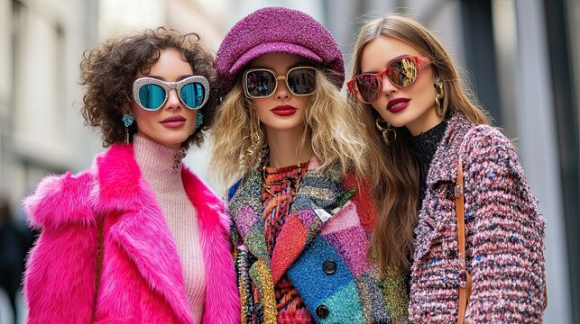 Fashion Styling Techniques - Fashion styling techniques showcasing how to create well-curated outfits for various occasions, combining colors, patterns, and textures.