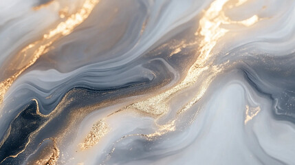 Fototapeta premium Luksusowa tekstura marmuru, biały i złoty, tło generative ai 
