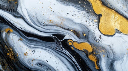 Fototapeta premium Luksusowa tekstura marmuru, biały i złoty, tło generative ai 