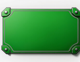 Obraz premium a green sign with a white background the sign is square and has a white border it is a blank sign which can be used for any purpose