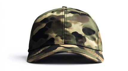 Fototapeta premium Military cap with white background