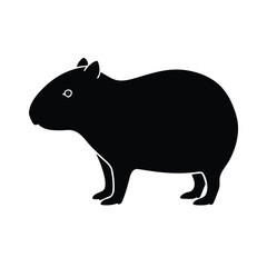 Obraz premium vector illustration of a cartoon rat