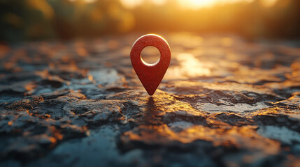 location icon stock animation video