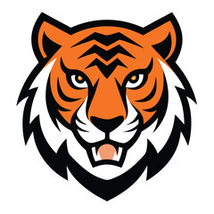 Obraz premium Wolf head logo illustration on white background, wolf head logo