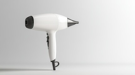 Fototapeta premium Hot hair dryer and white background