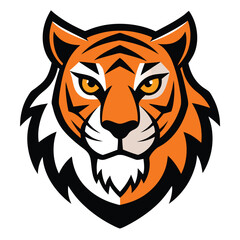 Wolf head logo illustration on white background, wolf head logo