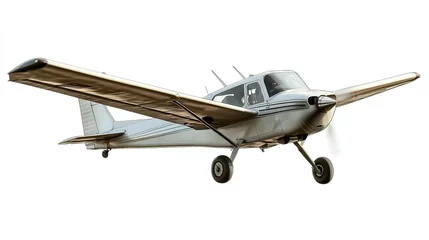 Small airplane with ribbon banner