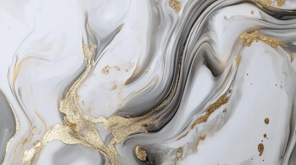 Biały ekskluzywny marmur, delikatny wz&oacute;r, dekoracja płytka generative ai	