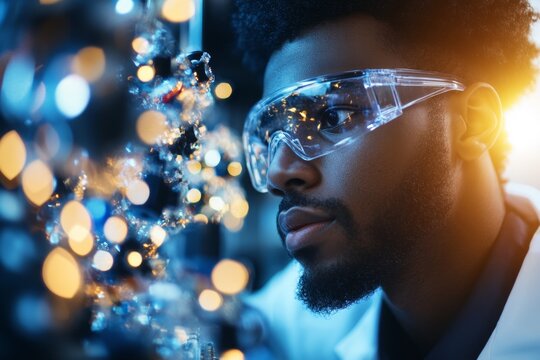 A scientist using deductive reasoning to predict the outcome of an experiment