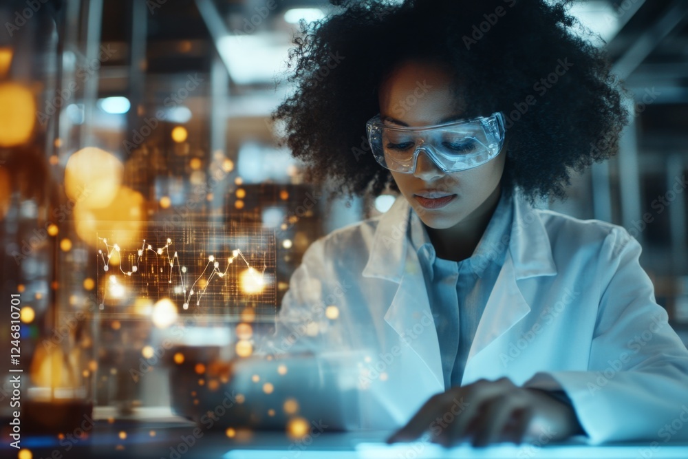 Poster A scientist using logical deduction to connect evidence in a research study