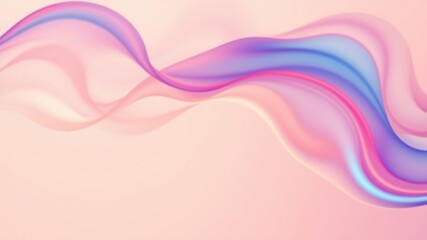 Fototapeta premium Abstract Pastel Pink and Blue Wave Design, Elegant Swirling Motion Background
