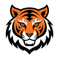 Wolf head logo illustration on white background, wolf head logo