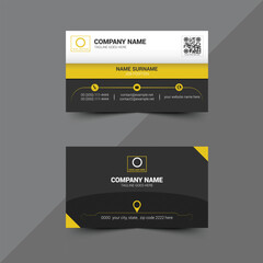 Modern color Business Card Design &ndash; A sleek and stylish name card template with a horizontal layout and unique square format. Features a clean, contemporary design for a professional look