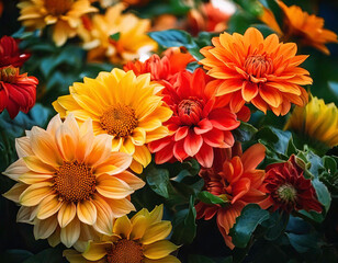 Energetic Vibrant Blooms Colors