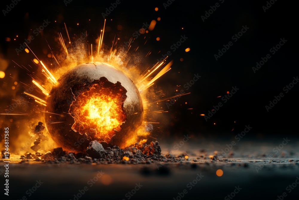 Poster a supernova explosion simulation on a scientific research computer