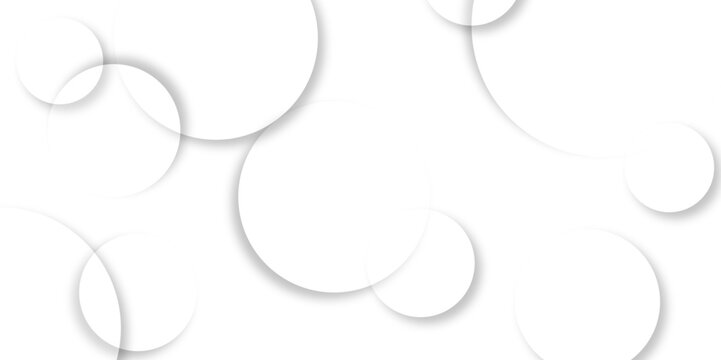 Abstract background with circle white abstract geometric background with soft light white paper circles in design .Gray abstract. Modern design background for report and project presentation template.