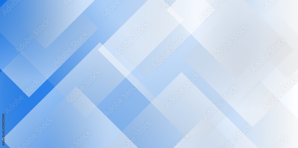Leinwandbilder abstract modern blue gradient geometric shine and layer elements triangle banner background. modern 