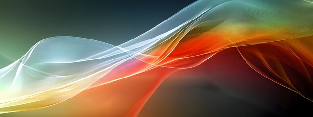 Naklejka premium Abstract background with colorful wavy lines 
