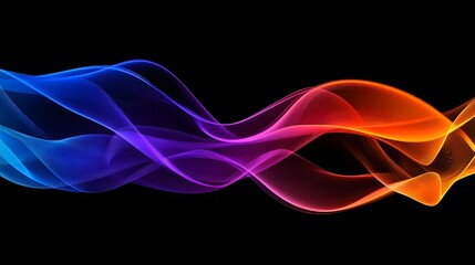 Obraz premium Abstract background with colorful wavy lines 