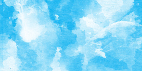 Turquoise color handmade blue vector watercolor texture, This is sky blue watercolor splash, bright multicolor hand drawn blue watercolor illustration, Sky in watercolor painting soft textured.