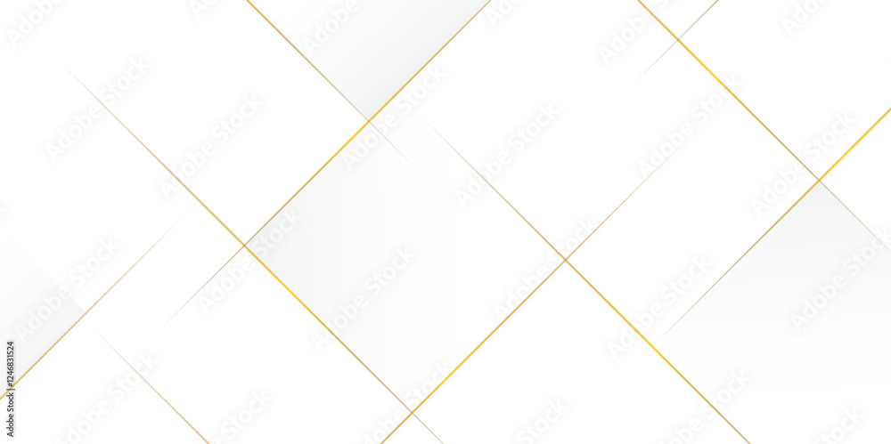 Poster Elegant abstract background with golden lines with shadow. modern abstract golden line light dynamic shape composition background. abstract Space design concept Suit for business corporate institution