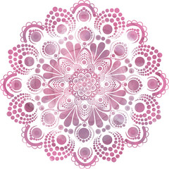 Digital mandala dots , floral, swooshes