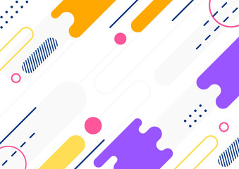Geometric Background Vector Flat Design Style