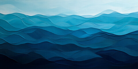 A deep ocean gradient transitioning from navy blue to aquamarine, infused with a subtle ripple effect for an underwater abstract feel.