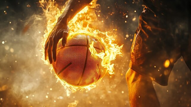 Dribbling basketball