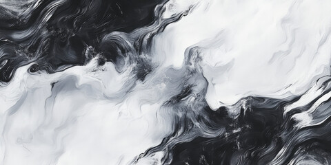 A fluid, organic black and white background with soft swirls and faint textures. The calming, gentle movement of the design is ideal for wellness branding, spa visuals, or minimalistic digital content