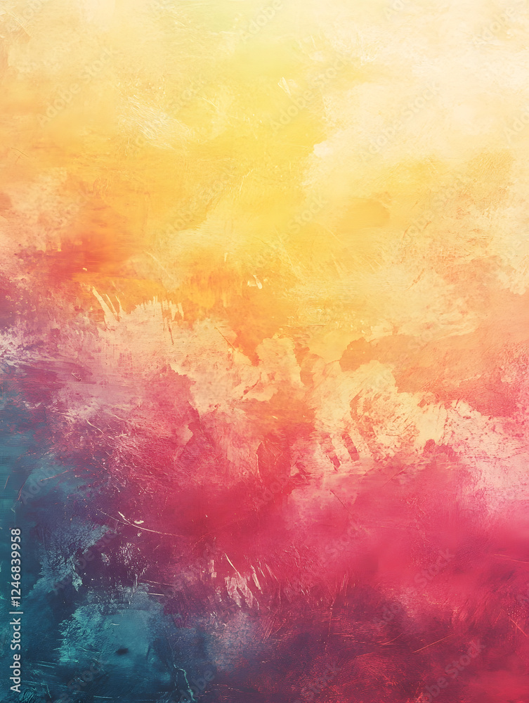 Poster abstract vibrant yellow and red textured background perfect for creative designs : generative ai