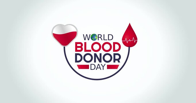 world blood donor day motion video, ideal for world blood donor day celebration