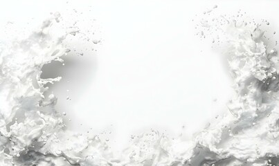 Fototapeta premium Splash of Water with White Background for Creative Design Projects
