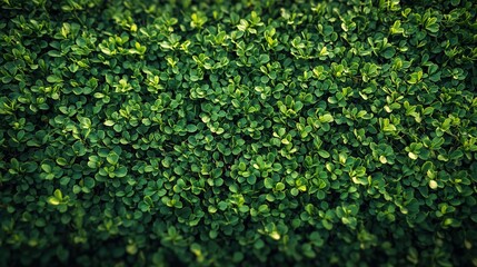 Fototapeta premium Lush Green Foliage Densely Packed Leaves