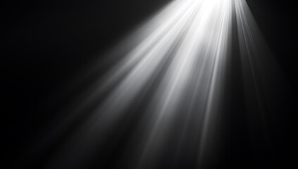 light rays on black background