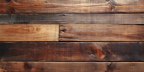 Naklejka premium Dark Brown Wooden Planks with Authentic Grain Patterns for Modern Rustic Designs : Generative AI