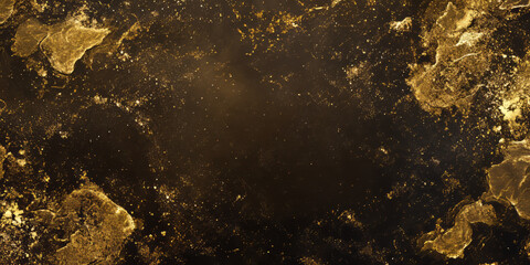 A luxurious golden glitter backdrop, with deep metallic sparkles that catch the light in a dazzling display. The opulent effect makes it ideal for upscale event invitations, high-end branding, or