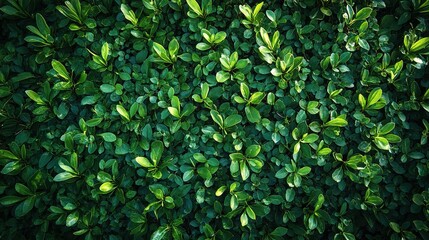 Obraz premium Lush Green Foliage Dense Thicket Natural Texture