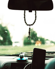 mobile phone in the window