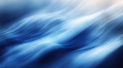 Obraz premium Abstract flowing blue waves background.