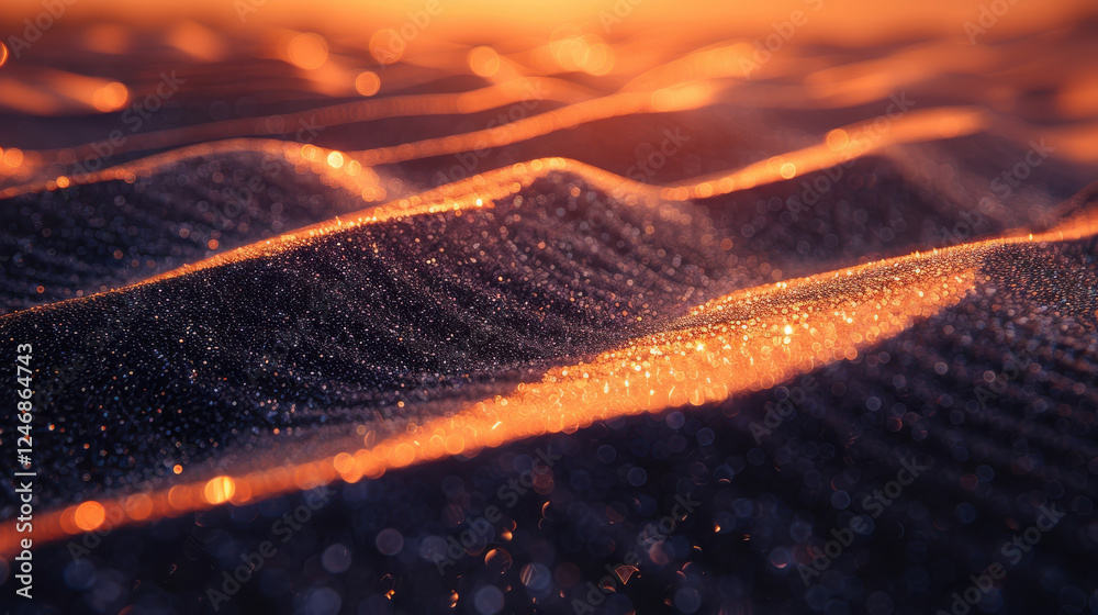 Wall mural mesmerizing background featuring shimmering particles on textured surface