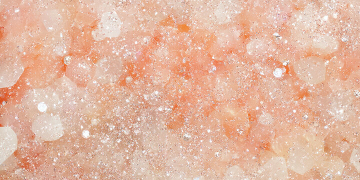 A pale coral glitter background that sparkles delicately with every shift of light. The soft shimmer creates a romantic, elegant atmosphere, ideal for wedding themes, invitations, or high-end fashion