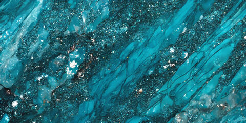 A bold, radiant turquoise glitter texture, with striking sparkles that catch the light in every direction. The energetic design is ideal for beach-themed events, resort branding, or high-energy