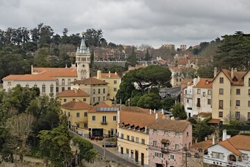 Fototapeta premium view of the portuguese village of sintra