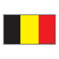 Belgium national flag Shield Badge