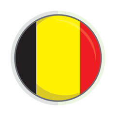 Fototapeta premium Belgium national flag Shield Badge