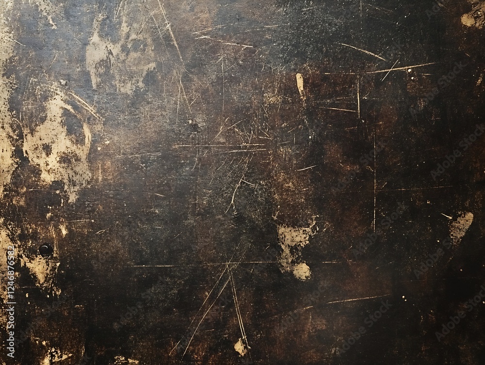 Poster distressed grunge background in dark tones for edgy designs and creative artistic use : generative a