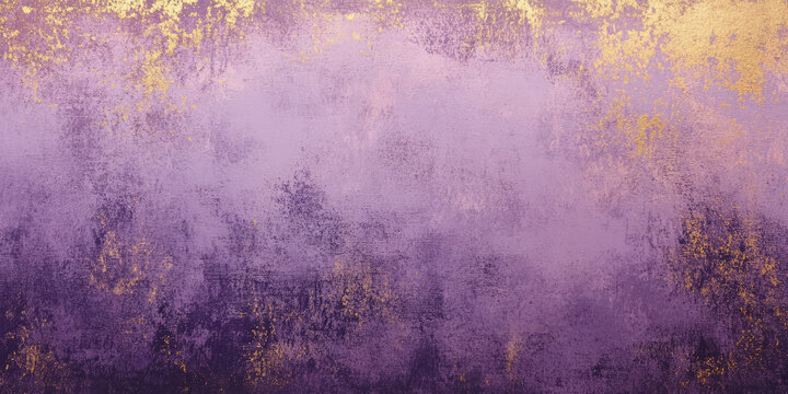 A luxurious lilac abstract background with shimmering gold accents, where soft gradients of lavender and plum mix with metallic textures, creating a sophisticated and premium feel.